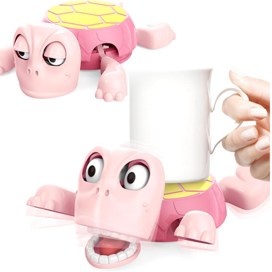 porta vaso de tortuga que aporta diversión en cada sorbo