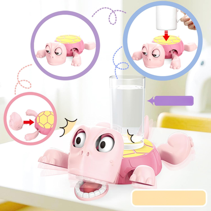 porta vaso de tortuga que aporta diversión en cada sorbo